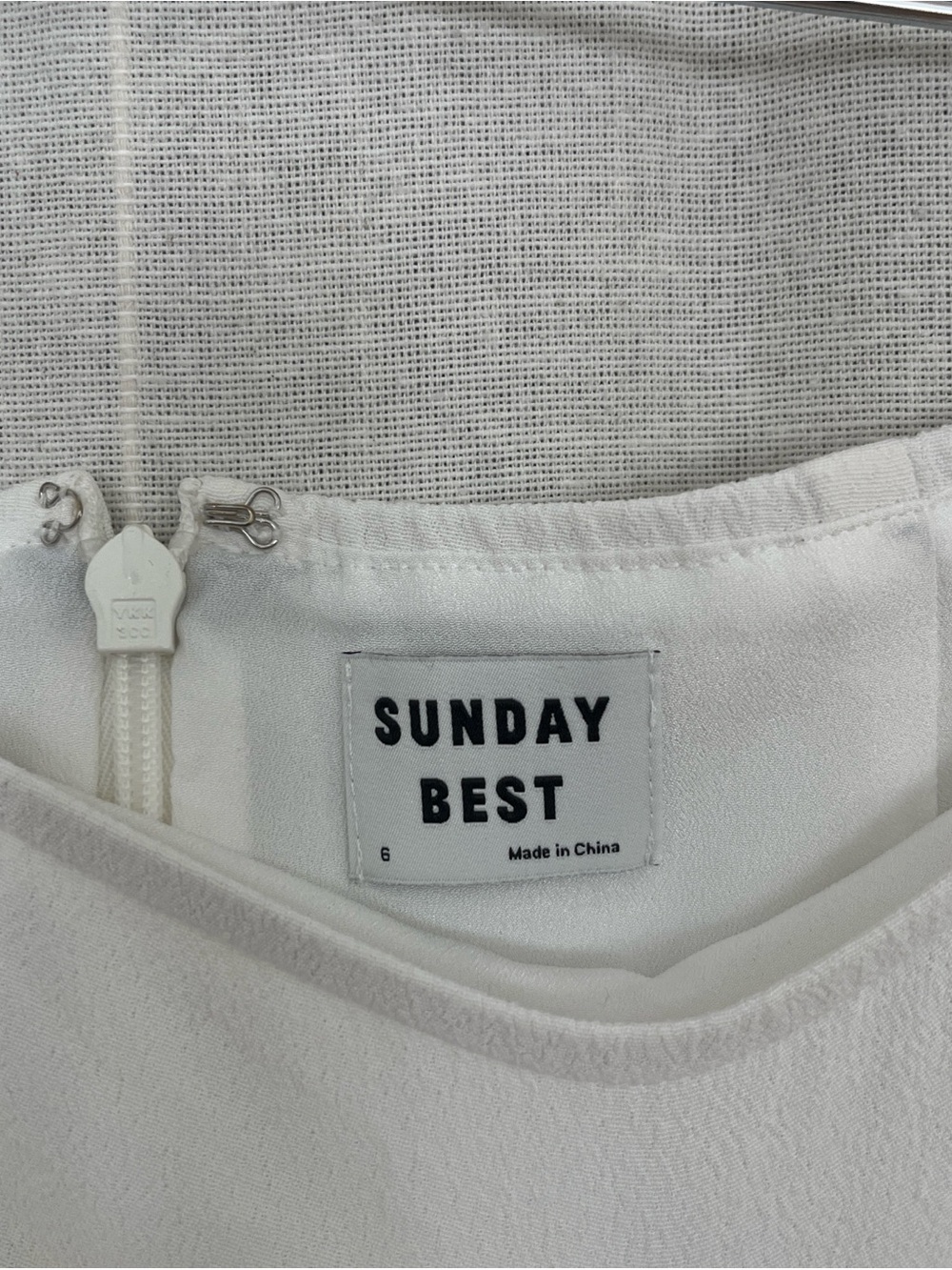 Aritzia white mini skirt